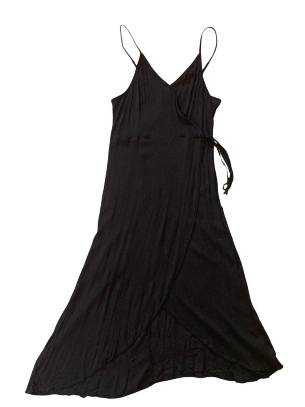New with tag! Women's MUDD Sleeveless Rayon Midi Wrap Dress BLACK Size XL